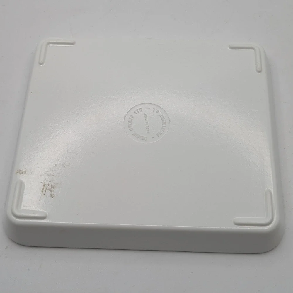 Vtg‎ Design Imports Ltd Melamine Tray White Iris Floral Made In Italy Small 5x4